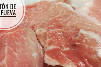 Carne de cerdo latón: infiltración de grasa